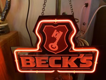 Becks neon light