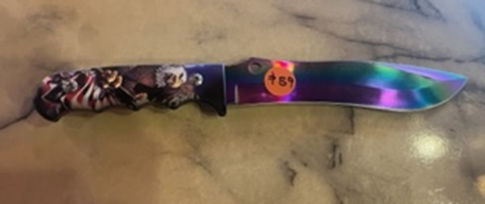 American eagle multi coloured blade