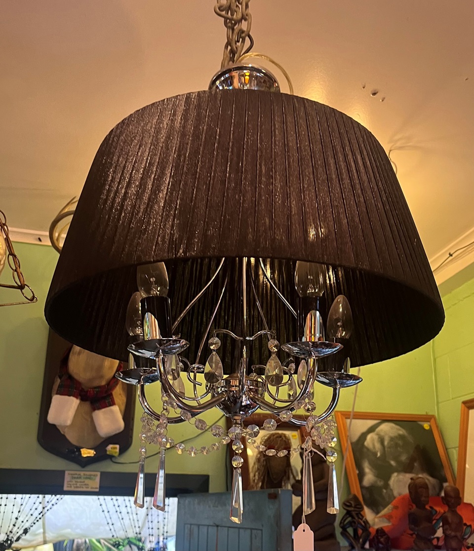 Black ceiling light