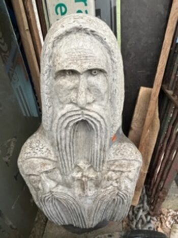 Concrete Wizard statue1