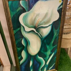 Calla Lily painting in frame