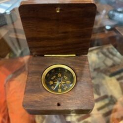 Miniature compass in box