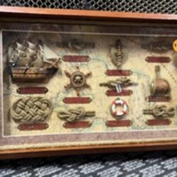 Nautical wall art serving tray Small