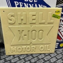 Shell Cast iron sign