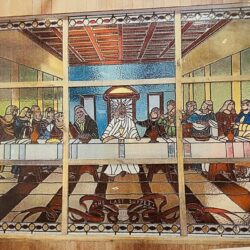 The Last Supper leadlight window