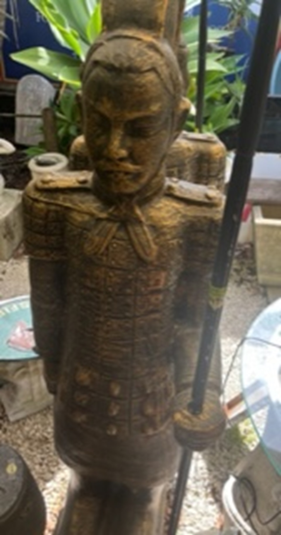 Tibetan warrior statue