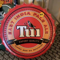 Tui Bottle Cap sign