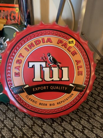 Tui Bottle Cap sign