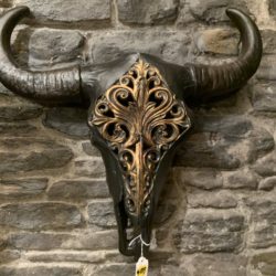 Decorative Bull skull : black